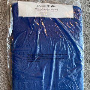 Lacoste Non- Slip Bath Mat memory foam NWT surf blue